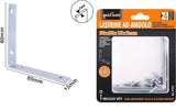 Set 4pz Lastrine Ad Angolo Lastrina Angolare 80x80x15x2mm Con Viti Mobili 57116 Fai da te/Ferramenta/Chiodi viti ed elementi di fissaggio/Staffa Trade Shop italia - Napoli, Commerciovirtuoso.it