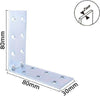 Set 4pz Lastrine Lastrina Ad Angolo Angolare 80x80x30x2 Mm Con Viti Mobili 57125 Fai da te/Ferramenta/Chiodi viti ed elementi di fissaggio/Staffa Trade Shop italia - Napoli, Commerciovirtuoso.it