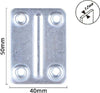 Set 4pz Lastrine Lastrina Piastra Di Giunzione 50x40x1.2mm Con Viti Mobili 57132 Fai da te/Ferramenta/Chiodi viti ed elementi di fissaggio/Staffa Trade Shop italia - Napoli, Commerciovirtuoso.it
