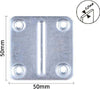 Set 4pz Lastrine Lastrina Piastra Di Giunzione 50x50x1.2mm Con Viti Mobili 57131 Fai da te/Ferramenta/Chiodi viti ed elementi di fissaggio/Staffa Trade Shop italia - Napoli, Commerciovirtuoso.it