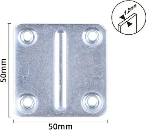 Set 4pz Lastrine Lastrina Piastra Di Giunzione 50x50x1.2mm Con Viti Mobili 57131 Fai da te/Ferramenta/Chiodi viti ed elementi di fissaggio/Staffa Trade Shop italia - Napoli, Commerciovirtuoso.it