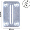 Set 4pz Lastrine Lastrina Piastra Di Giunzione 60x40x1.2mm Con Viti Mobili 57133 Fai da te/Ferramenta/Chiodi viti ed elementi di fissaggio/Staffa Trade Shop italia - Napoli, Commerciovirtuoso.it