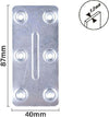 Set 4pz Lastrine Lastrina Piastra Di Giunzione 87x40x1.2mm Con Viti Mobili 57134 Fai da te/Ferramenta/Chiodi viti ed elementi di fissaggio/Staffa Trade Shop italia - Napoli, Commerciovirtuoso.it