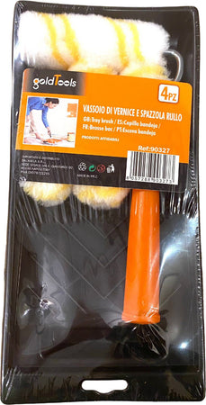 Set 4pz mini rulli con vassoio per vernice con manico ergonomico Fai da te/Pitture trattamenti per pareti e utensili/Strumenti e attrezzi per verniciatura/Applicazione colore/Rulli per verniciare Led Mall Home - Napoli, Commerciovirtuoso.it