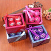 Set-4pz-Sapone-Saponette-Petali-Rose-Fiori-Profumate-Nozze-Bomboniera-Bagno-Casa