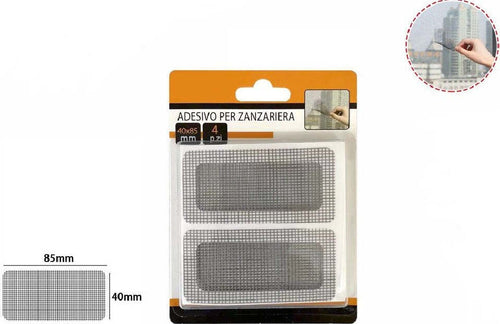 Set 4pz Toppe Nastro Adesivo Zanzariere 40x85mm Riparazione Schermo Zanzariera Rete Articoli da Giardino > Prodotti Da Esterno > Zanzariere Trade Shop italia - Napoli, Commerciovirtuoso.it