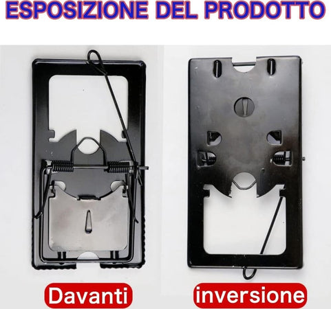 Set 4pz Trappola Per Topi Grandi Piccoli Facile Da Usare Pu? Essere Riutilizzata Giardino e giardinaggio/Giardinaggio/Prodotti fitosanitari e pesticidi/Prodotti anti-roditori Trade Shop italia - Napoli, Commerciovirtuoso.it