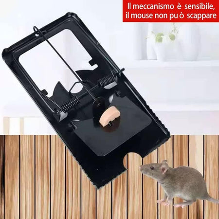 Set 4pz Trappola Per Topi Grandi Piccoli Facile Da Usare Pu? Essere Riutilizzata Giardino e giardinaggio/Giardinaggio/Prodotti fitosanitari e pesticidi/Prodotti anti-roditori Trade Shop italia - Napoli, Commerciovirtuoso.it