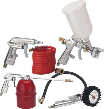 SET 5 ACCESSORI PER COMPRESSORE ARIA COMPRESSA PROFESSIONALE DA LAVORO EINHELL Commercio Industria e Scienza/Idraulica pneumatici e tubatura/Ugelli per tubi flessibili/Ugelli per pistole di soffiaggio Trade Shop italia - Napoli, Commerciovirtuoso.it