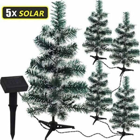 Set 5 Alberi Natale 47 Cm Verde Ricarica Solare 50 Luci Led Bianco Ghiaccio Casa e cucina/Decorazioni per interni/Addobbi e decorazioni per ricorrenze/Decorazioni natalizie/Orpelli e festoni Trade Shop italia - Napoli, Commerciovirtuoso.it
