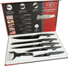 Set-5-Coltelli-Da-Cucina-In-Acciaio-Effetto-Carbonio-Piu-Pelapatate