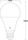 Set 5 lampadine a led smd dimmerabile a70 opale 15w e27 cct selezionabile 3/4/6k corel