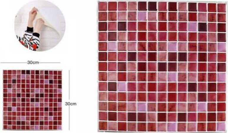Set 5 Pannelli Muro 3d Adesivo Parete Piastrelle Mattonelle Rosa Pannello 64389 Casa e cucina/Decorazioni per interni/Accessori decorativi/Sticker decorativi/Adesivi e murali da parete/Adesivi da parete Trade Shop italia - Napoli, Commerciovirtuoso.it