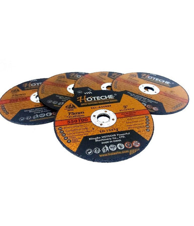 Set 5 Pezzi Disco Abrasivo Da Taglio Ferro 75mm 1.6 X 10 Mm Ultra Sottile 550100