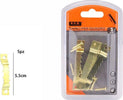 Set 5 Pezzi Ganci Dorati Per Quadri Quadro Cornici Appendere Parete 5.5 Cm 07518 Casa, arredamento e bricolage > Accessori Casa > Cornici e Portafoto Trade Shop italia - Napoli, Commerciovirtuoso.it