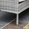 Set-5-Pezzi-Salotto-da-Esterno-con-2-Divani-1-Tavolino-2-Sgabelli,-Mobili-da-Giardino-in-Rattan-Grigio-860-093CW
