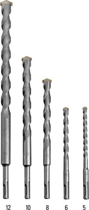 SET 5 PUNTE PER TRAPANO PER MARTELLO PNEUMATICO SCALPELLO ACCIAO 5-6-8-10-12 MM Fai da te/Utensili elettrici e a mano/Accessori per utensili elettrici/Set punte per trapani Trade Shop italia - Napoli, Commerciovirtuoso.it