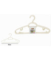 Set 5 Pz Grucce In Plastica Stampelle Appendiabito Pantaloni Giacche Beige 79326