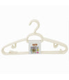 Set 5 Pz Grucce In Plastica Stampelle Appendiabito Pantaloni Giacche Beige 79326
