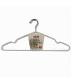 Set 5 Pz Grucce Stampelle Appendi Abiti Antiscivolo Vestiti 40 Cm Bianco 10458