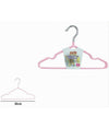 Set 5 Pz Grucce Stampelle Appendiabiti In Metallo Gommate Antiscivolo Rosa 87673