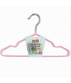 Set 5 Pz Grucce Stampelle Appendiabiti In Metallo Gommate Antiscivolo Rosa 87673