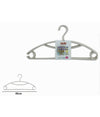 Set 5 Pz Grucce Stampelle Appendiabiti In Plastica Beige Vestiti Pantaloni 87685