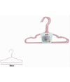 Set 5 Pz Grucce Stampelle Appendiabito In Metallo Rosa Vestiti Pantaloni 87695