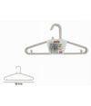 Set 5 Pz Grucce Stampelle Appendiabito In Plastica Beige Pantaloni Giacche 87690