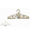 Set 5 Pz Grucce Stampelle Appendiabito In Plastica Vestiti Pantaloni Beige 79321
