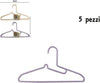 Set 5 Pz Grucce Stampelle Appendiabito Plastica Vestiti Pantaloni Giacche Casa e cucina/Organizzazione interni/Organizzazione guardaroba/Grucce e appendini/Grucce Trade Shop italia - Napoli, Commerciovirtuoso.it