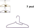 Set 5 Pz Grucce Stampelle Appendiabito Plastica Vestiti Pantaloni Giacche Casa e cucina/Organizzazione interni/Organizzazione guardaroba/Grucce e appendini/Grucce Trade Shop italia - Napoli, Commerciovirtuoso.it