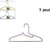 Set-5-Pz-Grucce-Stampelle-Appendiabito-Plastica-Vestiti-Pantaloni-Giacche