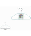Set 5 Pz Grucce Stampelle Metallo Gommate Antiscivolo Bianco Appendi Abiti 87674