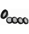 Set 5 Pz Guarnizioni In Gomma Nera Con Filtro Rete Convessa In Acciaio 3/4 52446
