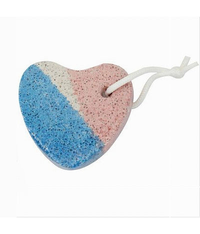 Set 5 Pz Pietra Pomice Colorata Naturale Cura Piedi Calli Chiropodia Cuore 79291