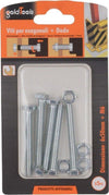 Set 5 Pz Vite Viti Per Esterno A Testa Esagonali 6x50 Mm Con Dadi Dado M6 90918 Fai da te/Ferramenta/Chiodi viti ed elementi di fissaggio/Viti/Viti a spalla Trade Shop italia - Napoli, Commerciovirtuoso.it