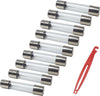 Set-50-Fusibili-In-Vetro-A-Tubo-Con-Pinzetta-1amp-A-30amp-Assortimento-Fusibile
