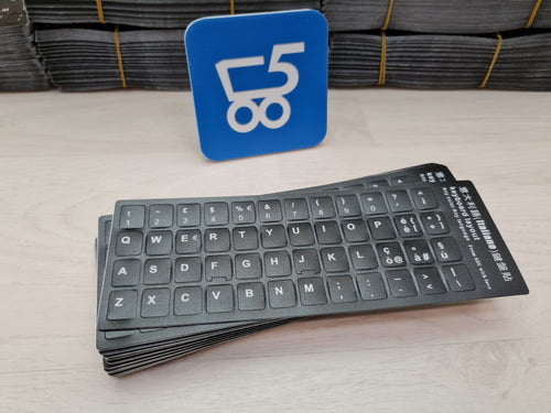 Set 50 Sticker adesivi universali per tastiera in lingua Italiana IT universale per ricondizionare Dell Lenovo Hp Fujitsu Asus Acer