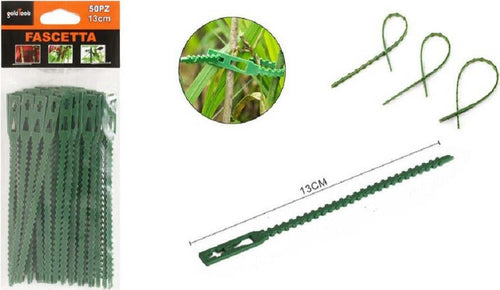 Set 50pz Fascette Bordi Seghettati Fascetta Per Piante Da 13 Cm Regolabili 56871 Fai da te/Materiale elettrico/Gestione del cavo/Stringicavi Trade Shop italia - Napoli, Commerciovirtuoso.it