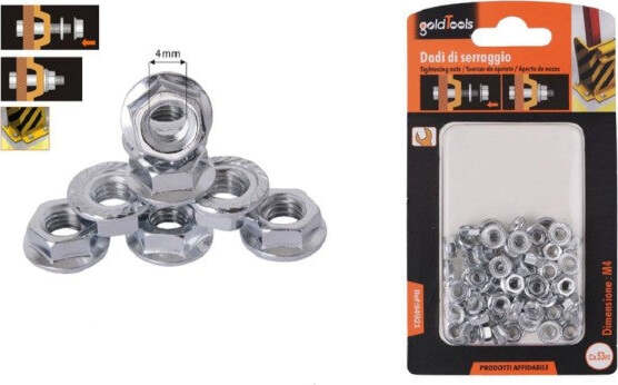 Set-53-Pz-Dado-Esagonale-Flangiato-Dadi-Di-Serraggio-M4-Bulloni-Vite-4mm-94921
