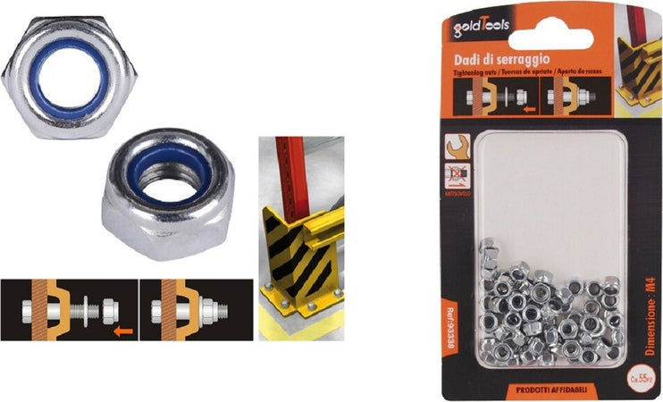 Set 55 Pz Dado Esagonale Dadi Di Serraggio M4 4mm Antiscivolo Bulloni Viti 93338 Fai da te/Ferramenta/Chiodi viti ed elementi di fissaggio/Kit di bulloni e dadi Trade Shop italia - Napoli, Commerciovirtuoso.it