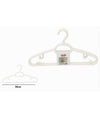Set 5pz Grucce In Plastica Stampelle Appendiabito Pantaloni Giacche Bianco 79324