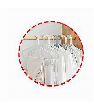 Set 5pz Grucce Stampelle Appendiabiti In Plastica Bianca Vestiti Pantaloni 87683