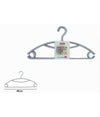 Set 5pz Grucce Stampelle Appendiabiti In Plastica Grigia Vestiti Pantaloni 87684