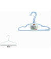 Set 5pz Grucce Stampelle Appendiabito In Metallo Azzurro Vestiti Pantaloni 87692