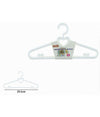 Set 5pz Grucce Stampelle Con Cuori Appendiabiti In Plastica Bianca Vestiti 87677