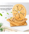 Set 5pz Sottopentola In Bambu Naturale Antiscivolo Per Cucina Pentole Padelle 16cm