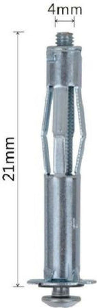 Set 5pz Tasselli Metallici Espandibili Viti A Espansione Stile I 4 X 21 Mm 92847 Fai da te/Ferramenta/Chiodi viti ed elementi di fissaggio/Tasselli/Tasselli a espansione Trade Shop italia - Napoli, Commerciovirtuoso.it