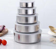 Set 5x Contenitore Acciaio Inox Con Coperchi Cucina Casa Cibo Conservazione Casa e cucina/Organizzazione interni/Contenitori e barattoli da cucina/Conservazione cibi/Contenitori per alimenti/Set di contenitori per alimenti Trade Shop italia - Napoli, Commerciovirtuoso.it